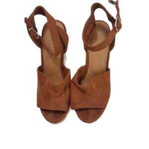 Sun+Stone Women Fey Espadrille Slingback Platform Sandals  Size US 8 Tan